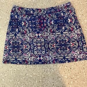 Tranquility Colorado Clothing Stretch Pull On 
Skort Size Medium Multi Color